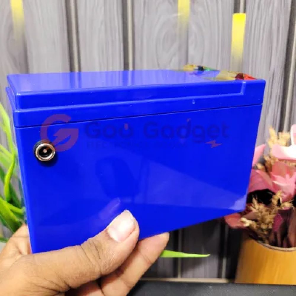 12V 12Ah LiFePO4 Battery Pack | 50A BMS + 1.2A Active Balancer | 32700 8P with DC Female Port