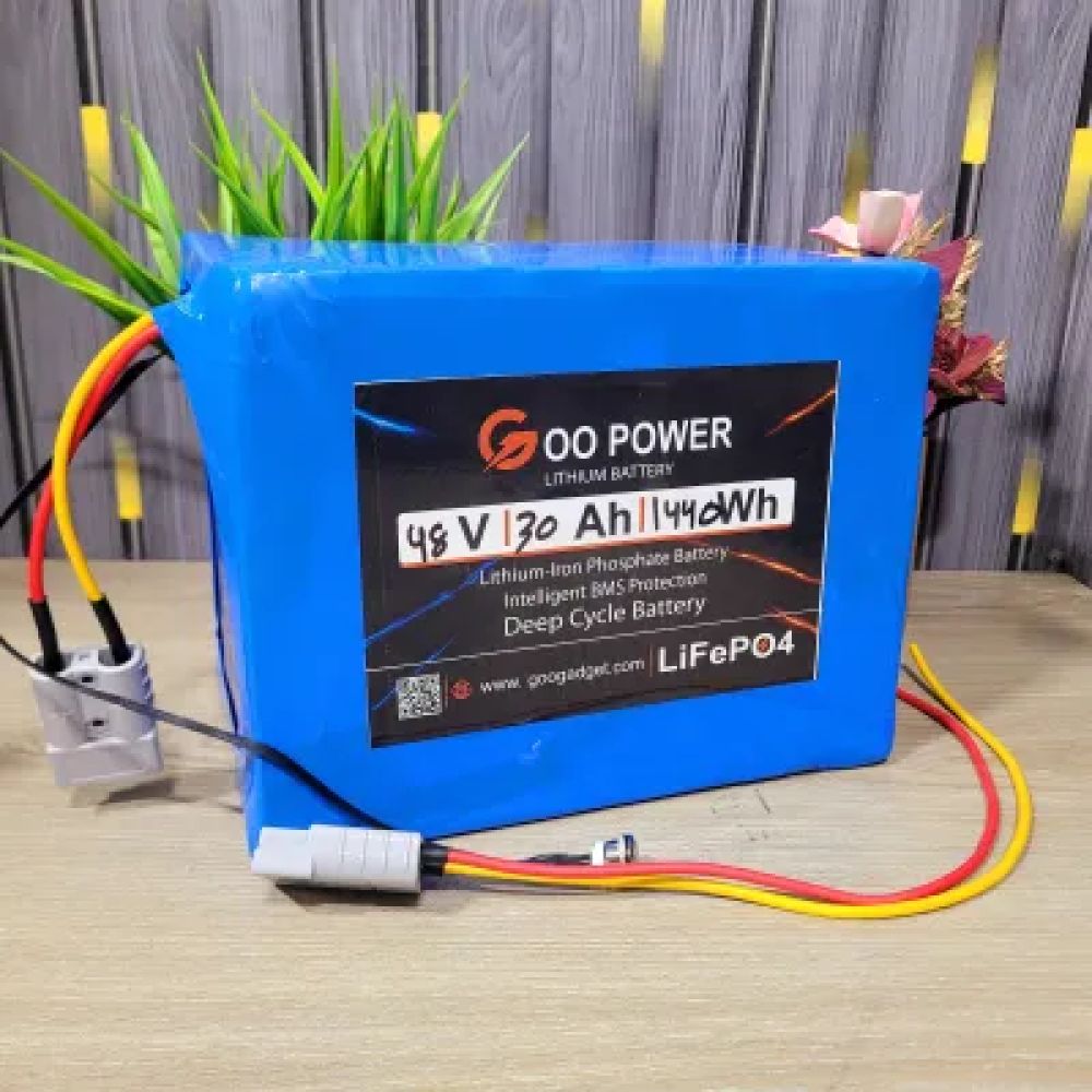 48V 30Ah LiFePO4 Battery Pack for E-Bike | JK Smart BMS | Rechargeable Electric Bike Battery