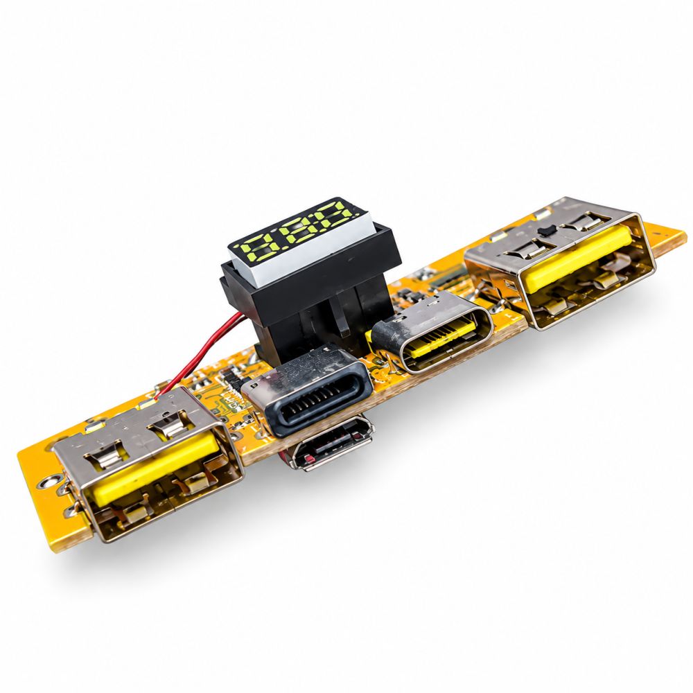 SW6208 22.5W Fast Charging Power Bank Module | Dual USB & Type-C with LED Display