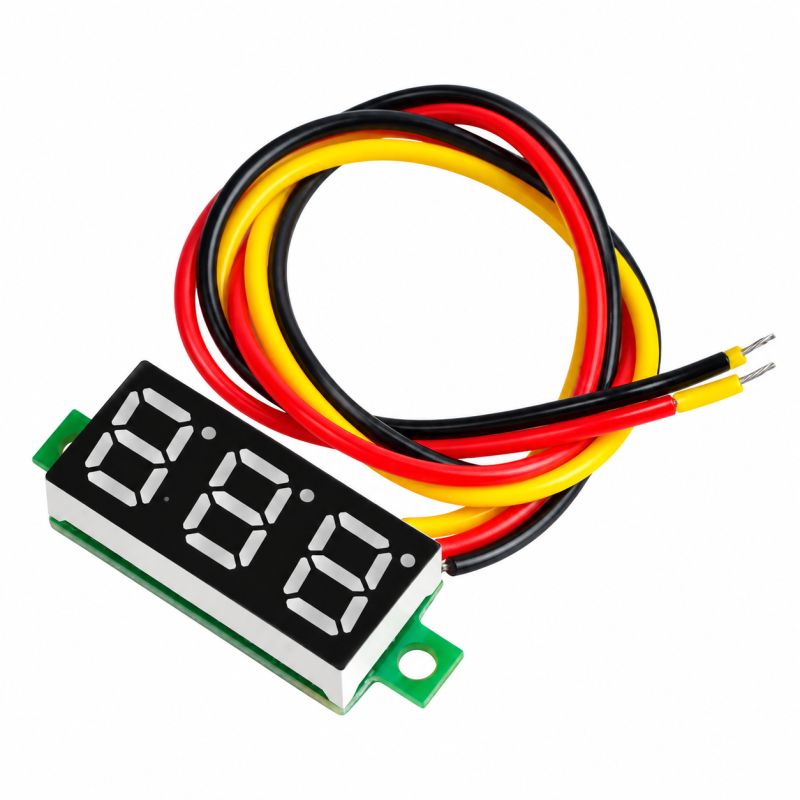 Mini 0.28 Inch 3-Wires Digital Voltmeter DC 0-100V Red LED Panel Meter