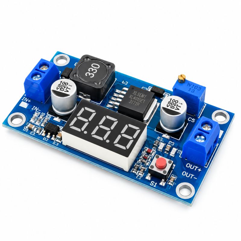 XL6009 Step-Up DC-DC Boost Converter Module with Digital Display 4A