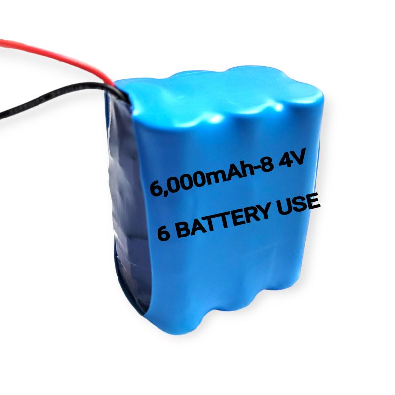 7.4V 6000mAh 18650 Li-Ion Battery Pack with 20A Protection BMS
