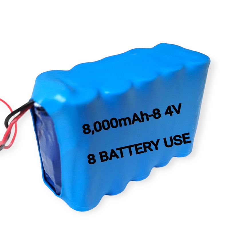 7.4V 8000mAh 18650 Li-Ion Battery Pack with 20A Protection BMS