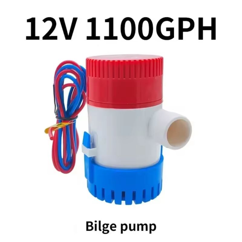 12V 1100GPH Submersible Bilge Water Pump for Boats, RVs & Marine Use