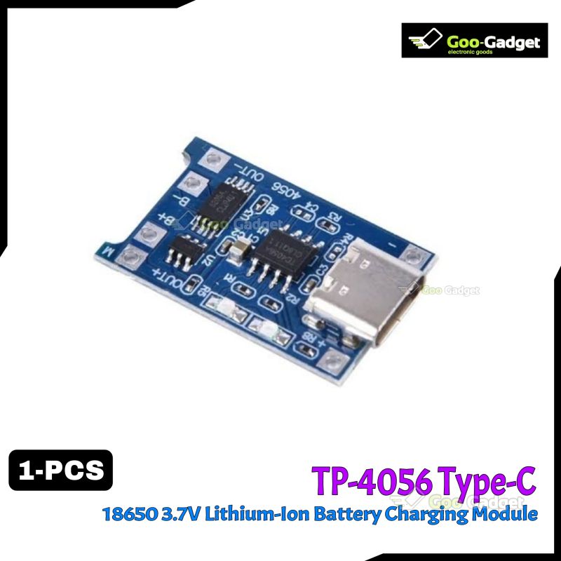 TP4056 5V 1A Type-C Lithium Battery Charger Module with Dual Protection