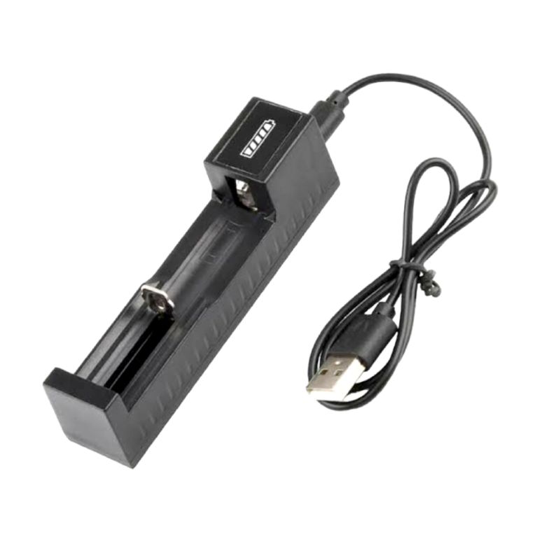 18650 Universal Smart USB Battery Charger | 1-Slot Li-Ion Charger
