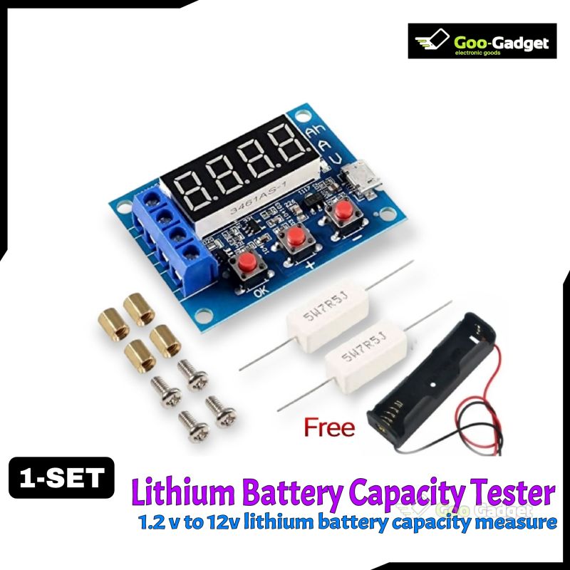 Battery Capacity Tester 3A | LED Digital Voltage, Current & mAh Tester