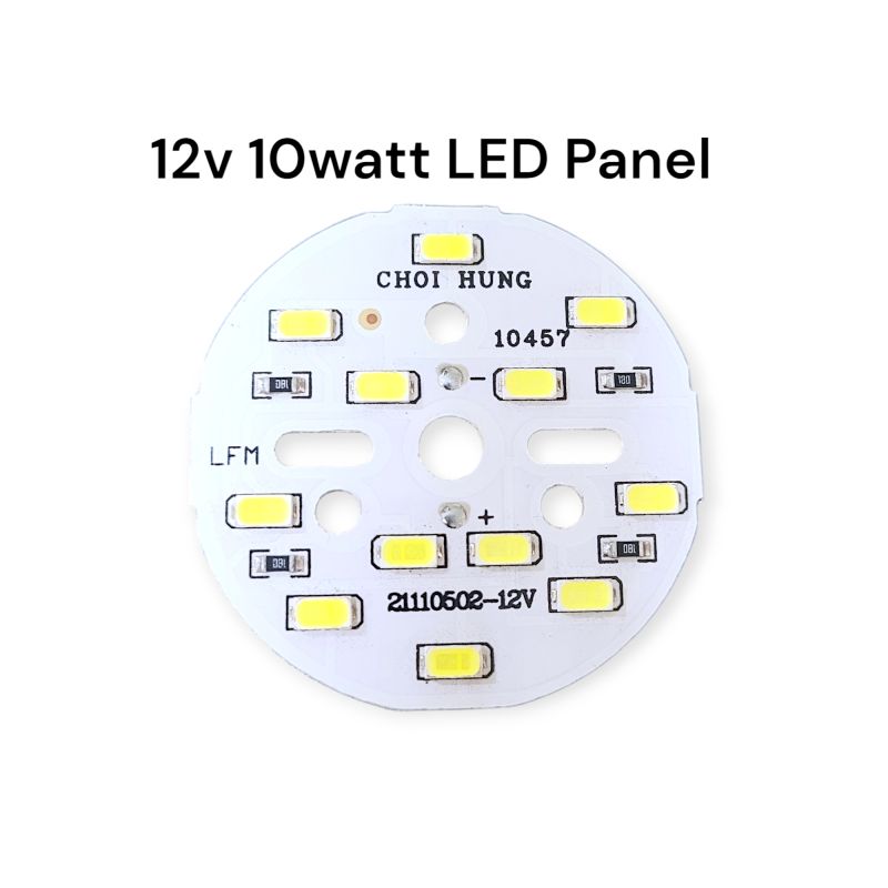 12V 10W SMD LED Panel Light | Cool White DIY Cabinet & Ceiling Light