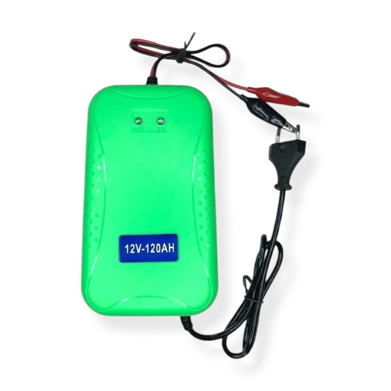 12V 10A Smart Battery Charger | 10Ah–120Ah Lead-Acid Battery with Auto Cut-Off