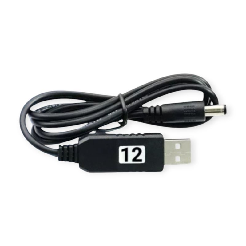 5V USB to 12V DC Step-Up Converter Cable 1A 60cm