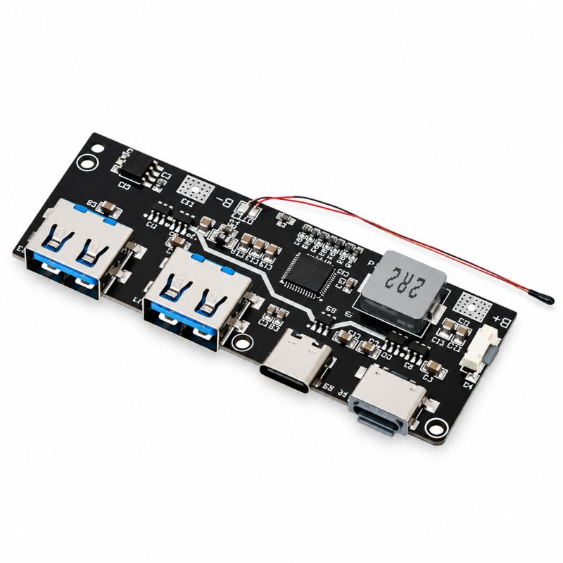 QC4.0 QC3.0 22.5W Dual USB Power Bank Charging Module for 18650