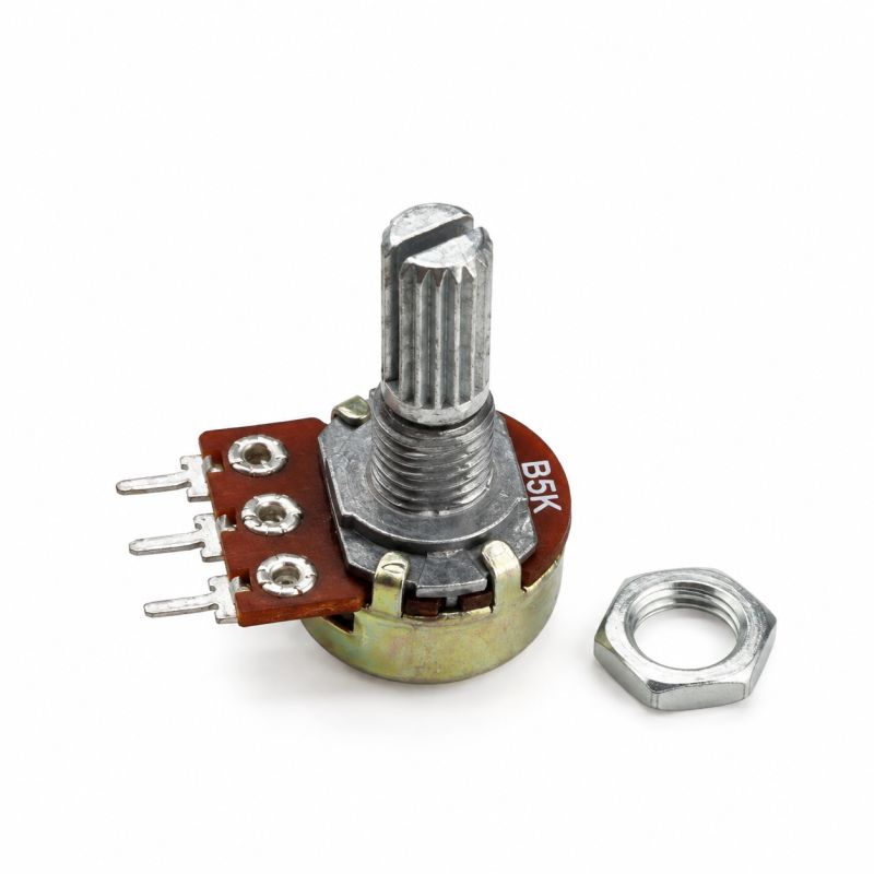 5K Ohm Rotary Potentiometer 3-Pin Adjustable Resistor for DIY Electronics