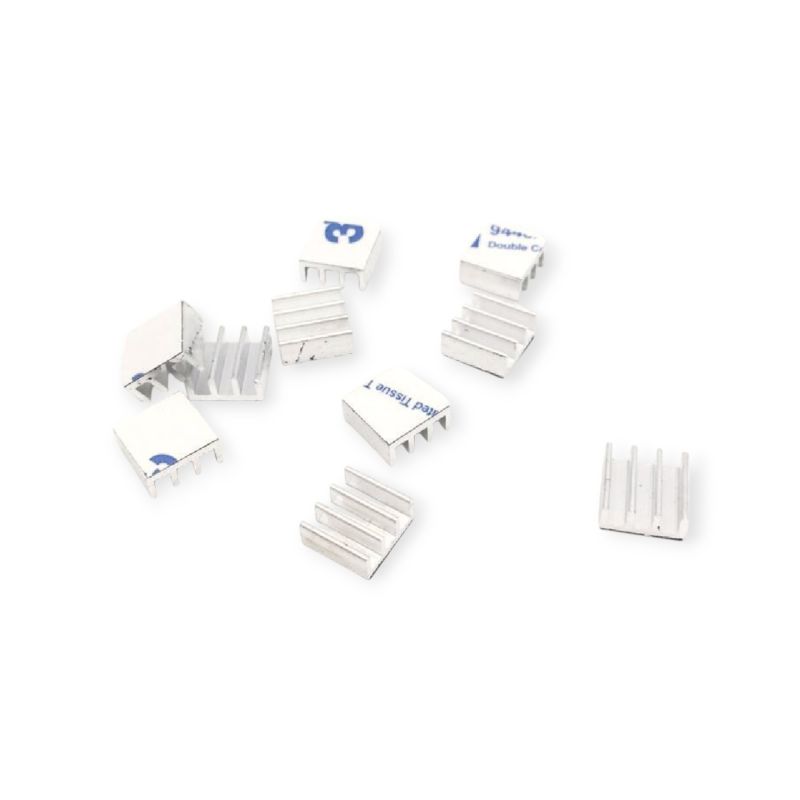 2Pcs Mini Aluminum Heatsink 11×11×5mm for IC MOSFET Chipset Cooling