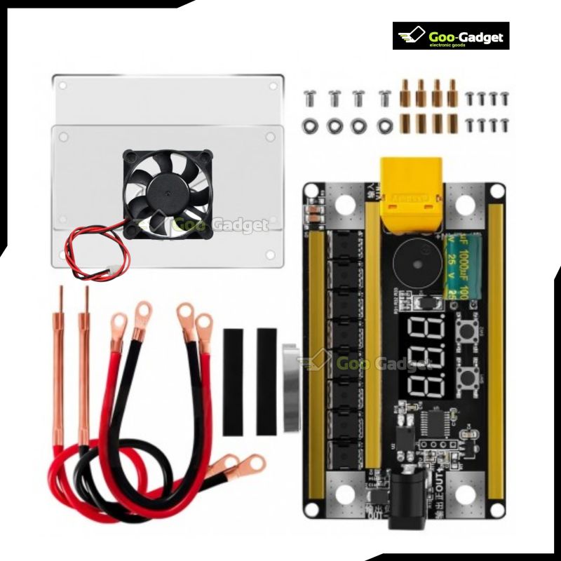 12V 99-Speed Portable Battery Spot Welder Control Board with Acrylic Case for 18650