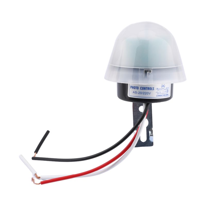 Automatic Photocell Light Control Switch AC 110V–220V DC 12V/24V Day Night Sensor