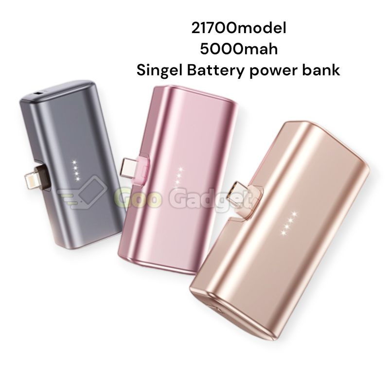 Mini 21700 Power Bank Case Type-C Plug Single Battery 5V 2A with LED Indicator