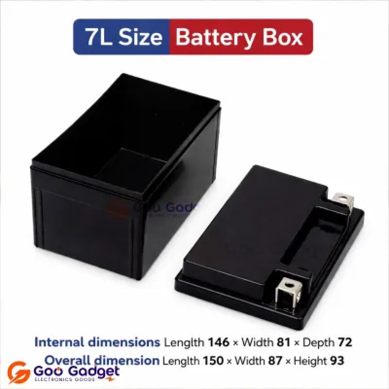 7L Battery Box Case for Motorcycle LiFePO4 Battery Pack
