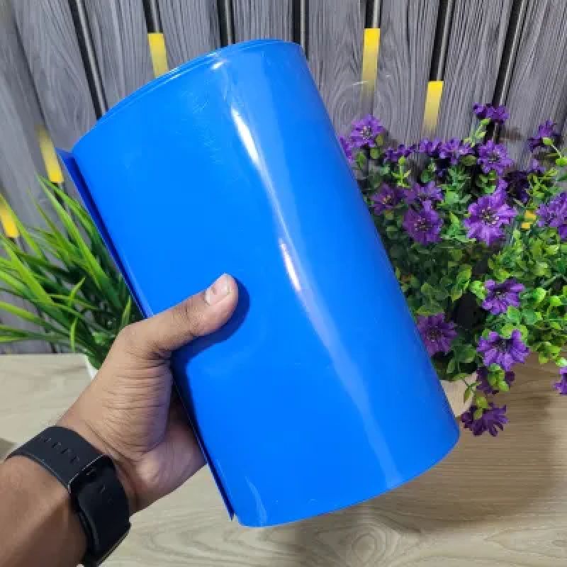230mm 1ft Blue PVC Heat Shrink Sleeve for Li-ion & LiFePO4 Battery Pack