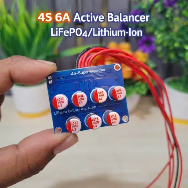 3-4S 6A Active Balancer for LiFePO4 & Lithium-Ion Battery Packs with Super Capacitor