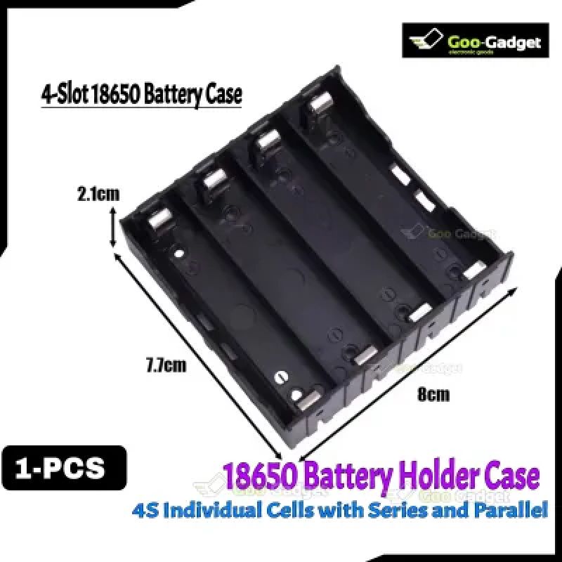 4× 18650 Battery Holder | Individual Cell Series & Parallel PCB Mountable Holder
