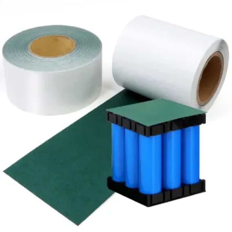 1 Feet × 65mm Green Insulation Barley Paper | One-Sided Adhesive for 18650 Battery Pack
