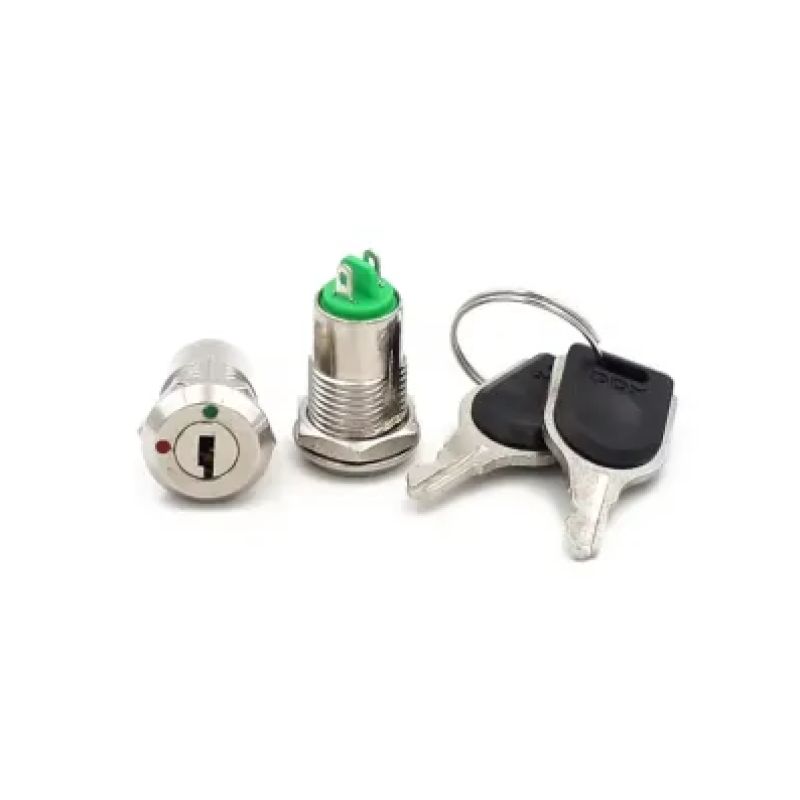 12mm Zinc Alloy Electronic Key Switch | 2-Position ON/OFF Switch with 2 Keys