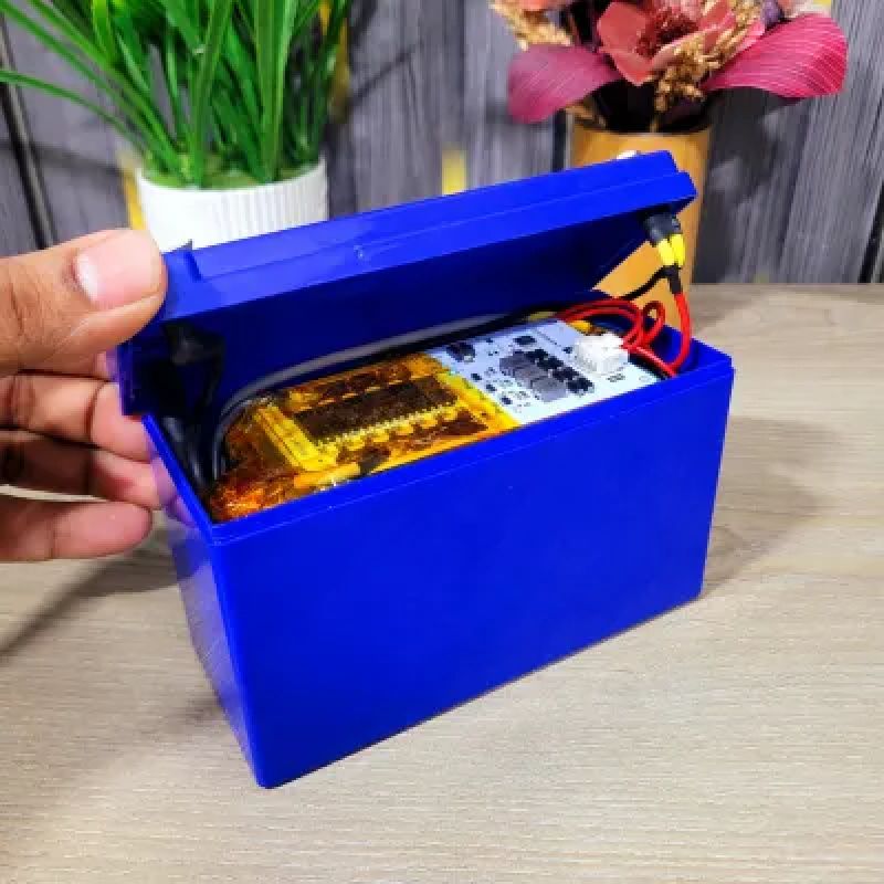 12V 12Ah LiFePO4 Battery Pack | 50A BMS + 1.2A Active Balancer | 32700 8P with DC Female Port