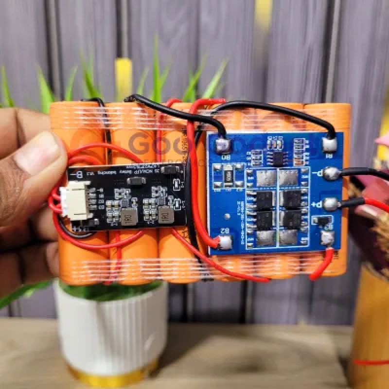 12V 5.2Ah Li-Ion Rechargeable Battery Pack | 3S with 12A BMS & 1.2A Active Balancer