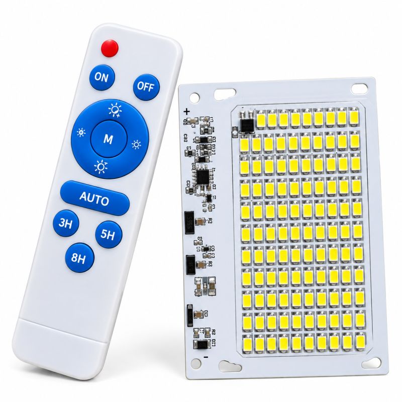 60W Solar LED Light Board | 3.2V LiFePO4 / 3.7V Li-Ion | SMD 2835 with IR Remote Control