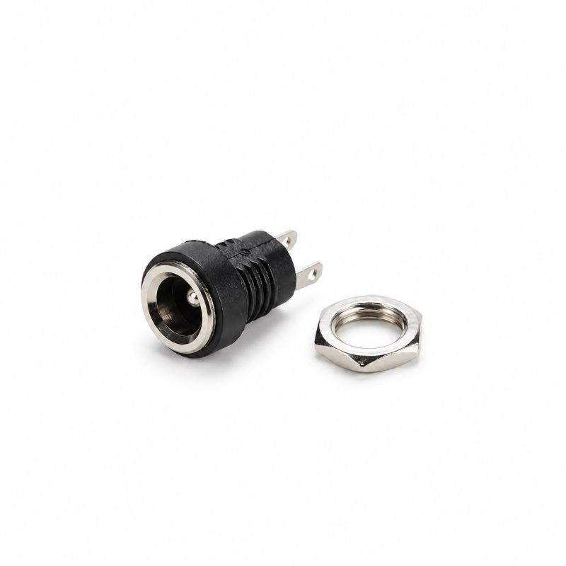 5.5×2.1mm DC Female Panel Mount Power Jack | DC Barrel Socket Connector