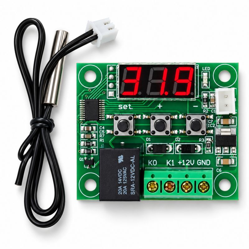 W1209 12V Digital Temperature Control Switch | Thermostat Module with NTC Sensor