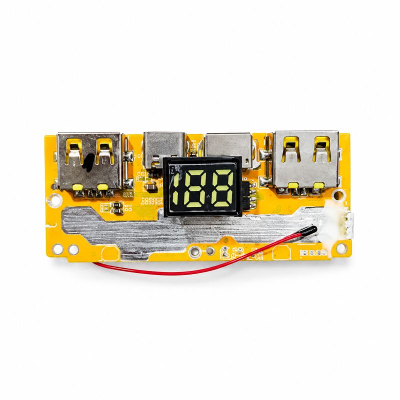 SW6208 22.5W Fast Charging Power Bank Module | Dual USB & Type-C with LED Display