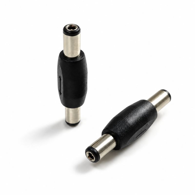 5.5×2.1mm DC Male to Male Power Jack | DC Barrel Connector Adapter